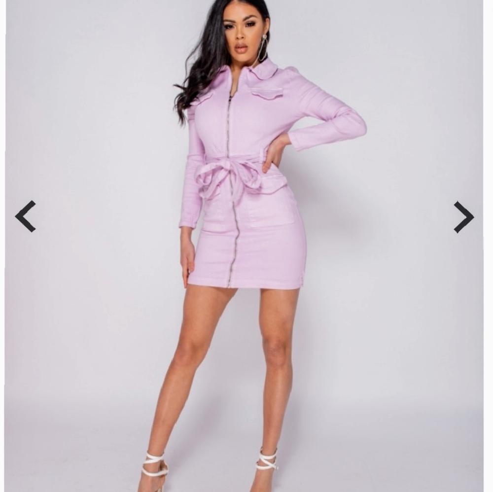 sexy denim mini dress